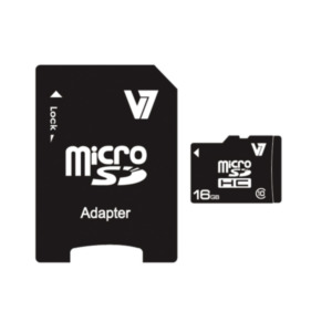 V7 Videoseven VAMSDH16GCL10R-2E flashgeheugen 16 GB MicroSDHC Klasse 10