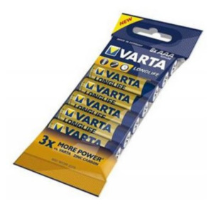 Varta 8x AAA Wegwerpbatterij Zink-carbon