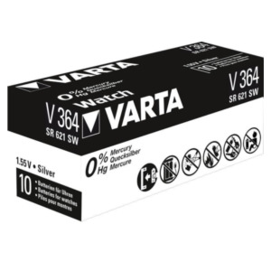 Varta V 364 Zilver-oxide (S) 1.55V niet-oplaadbare batterij