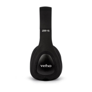 Veho ZB-6 Headset Bedraad en draadloos Hoofdband Oproepen/muziek Bluetooth Zwart