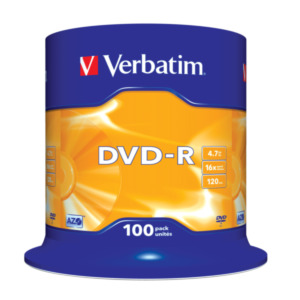 Verbatim DVD-R Matt Silver 4,7 GB 100 stuk(s)
