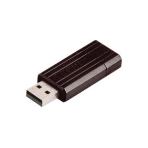 Verbatim PinStripe - USB-Stick64 GB - Zwart