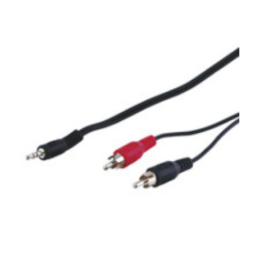 Vorel Goobay 51650 audio kabel 3 m 3.5mm 2 x RCA Zwart