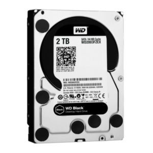 Western Digital Black interne harde schijf 2 TB 7200 RPM 64 MB 3.5" SATA III