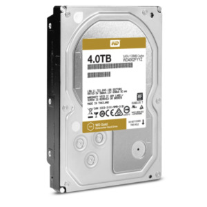 Western Digital Gold interne harde schijf 4 TB 7200 RPM 128 MB 3.5" SATA III