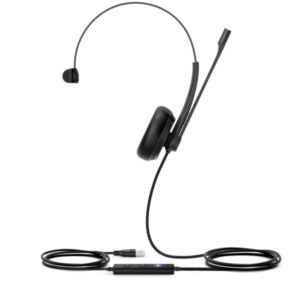 Yealink UH34 Mono Teams Headset Bedraad Hoofdband Kantoor/callcenter USB Type-A Zwart