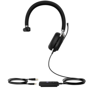 Yealink UH38 Mono Teams Headset Bedraad en draadloos Hoofdband Kantoor/callcenter Bluetooth Zwart