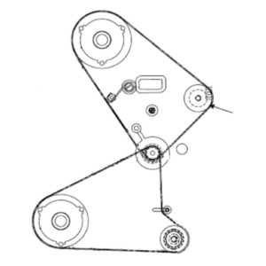 Zebra 090, 140, 170, 220 Kit Platen Pulley