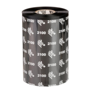 Zebra 2100 Wax thermal ribbon 450 m Zwart