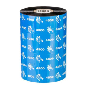 Zebra 4800 Performance Resi thermal ribbon 450 m Zwart