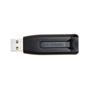 Zebra Verbatim V3 - USB-Stick 3.0 256 GB - Zwart