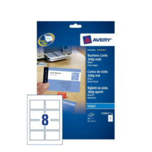 Zweckform Avery C32015-10 visitekaartje Inkjet Papier 80 stuk(s)