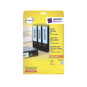 Zweckform Avery Premium Design 2in1 Lever Arch File Labels etiket Wit 60 stuk(s)