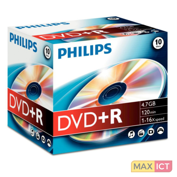 Treble condoom knal Philips DVD+R DR4S6J10C/10 kopen? | Max ICT B.V.