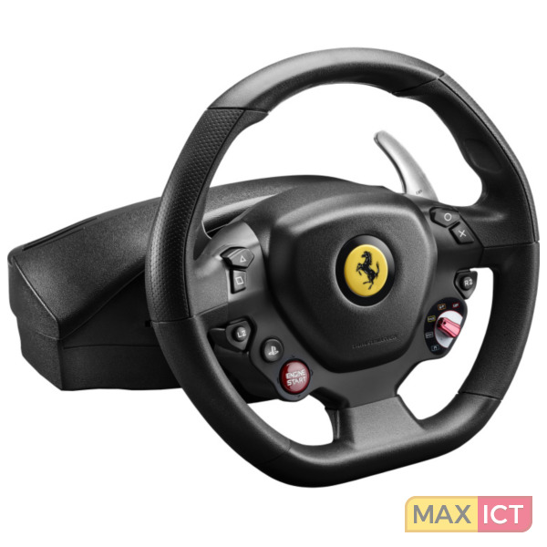 Thrustmaster T80 Ferrari 488 Gtb Edition Stuurwiel Pedalen Playstation 4 Digitaal Zwart