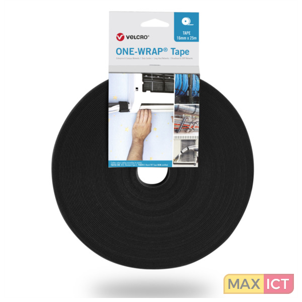 Gehuurd bank Brood Velcro One Wrap Band 25m / 10mm SchwzFRT kopen? | Max ICT B.V.